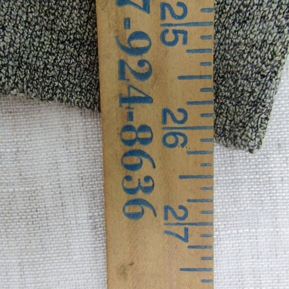 Jhane Barnes Polo Shirt Mens Medium Gray Wool Blend Golf Performance Long Sleeve - Picture 8 of 8